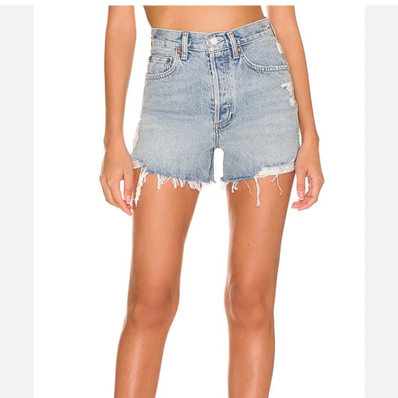 AGOLDE Women's Dee Vintage High Rise Shorts - Size 25 - Picture 2 of 12